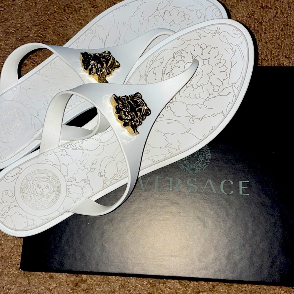 Versace Medusa Thong Sandal